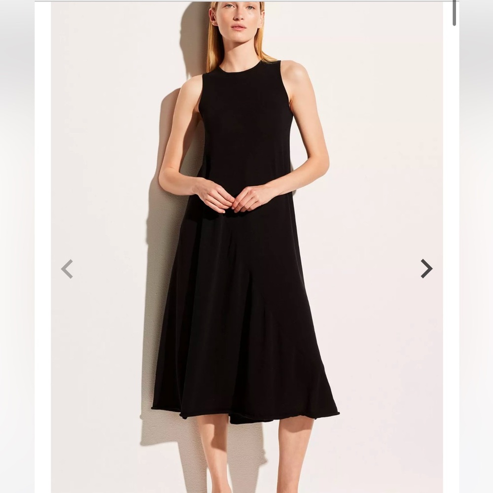 Vince Shirred Tank Midi Dress